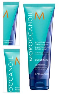 Neutralizačný šampón pre blond vlasy Moroccanoil Blonde Perfecting Purple Shampoo - 200 ml (PURS200) + darček zadarmo 4