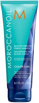 Neutralizačný šampón pre blond vlasy Moroccanoil Blonde Perfecting Purple Shampoo - 200 ml (PURS200) + darček zadarmo 2