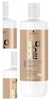 Neutralizačný šampón pre blond vlasy Schwarzkopf Professional BlondMe Cool Blondes Shampoo - 1000 ml (2849693) + darček zadarmo 4