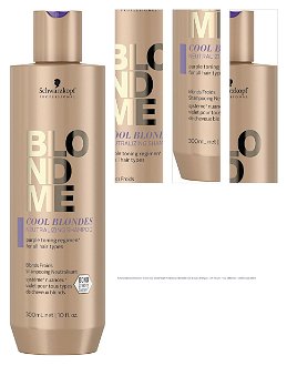 Neutralizačný šampón pre blond vlasy Schwarzkopf Professional BlondMe Cool Blondes Shampoo - 300 ml (2850100) + darček zadarmo 1