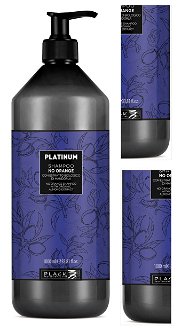 Neutralizačný šampón pre tmavé vlasy Black Platinum No Orange - 1000 ml (250034) + darček zadarmo 3