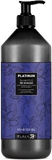Neutralizačný šampón pre tmavé vlasy Black Platinum No Orange - 1000 ml (250034) + darček zadarmo 2