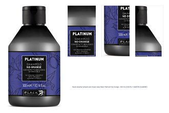 Neutralizačný šampón pre tmavé vlasy Black Platinum No Orange - 300 ml (250035) + darček zadarmo 1