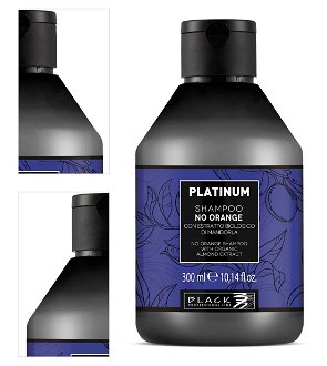 Neutralizačný šampón pre tmavé vlasy Black Platinum No Orange - 300 ml (250035) + darček zadarmo 4
