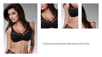 Nevystužená podprsenka Alles Havana Čierna 65G 1