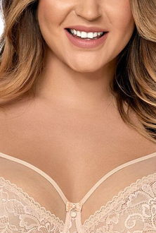 Nevystužená podprsenka Ava Lingerie 1396 Crystal Béžová 100C 5