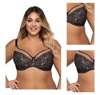 Nevystužená podprsenka Ava Lingerie 1396 Crystal Čierna 100D 3