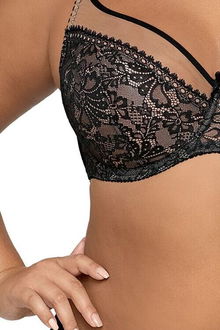 Nevystužená podprsenka Ava Lingerie 1396 Crystal Čierna 70H 8