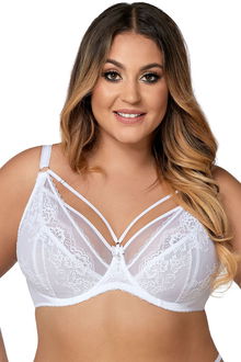 Nevystužená podprsenka Ava Lingerie 1824 Venus Biela 100B