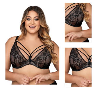 Nevystužená podprsenka Ava Lingerie 1824 Venus Čierna 100D 3