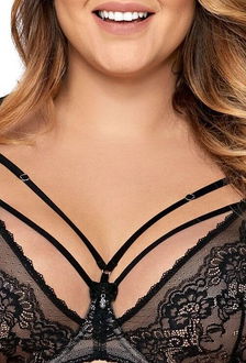 Nevystužená podprsenka Ava Lingerie 1824 Venus Čierna 65G 5