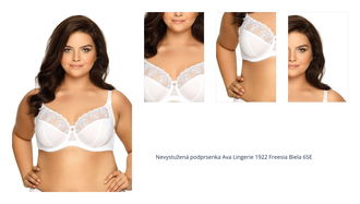 Nevystužená podprsenka Ava Lingerie 1922 Freesia Biela 65E 1