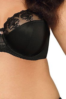 Nevystužená podprsenka Ava Lingerie 1922 Freesia Čierna 65G 9