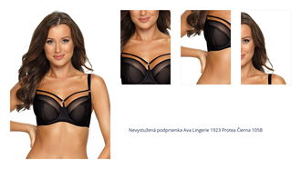 Nevystužená podprsenka Ava Lingerie 1923 Protea Čierna 105B 1