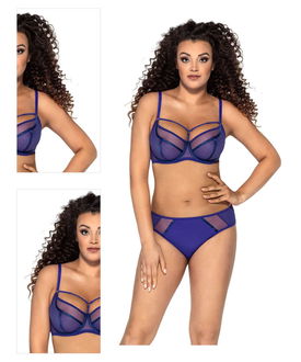 Nevystužená podprsenka Ava Lingerie 1923 Protea Modrá 70G 4