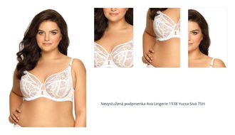 Nevystužená podprsenka Ava Lingerie 1938 Yucca Sivá 75H 1