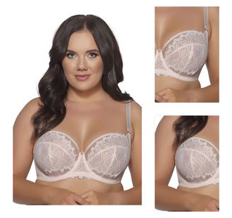 Nevystužená podprsenka Ava Lingerie 2077 Rossa Petal Svetloružová 100C 3