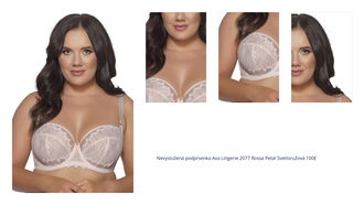 Nevystužená podprsenka Ava Lingerie 2077 Rossa Petal Svetloružová 100E 1