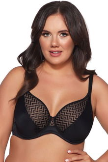 Nevystužená podprsenka Ava Lingerie 2103 Black Čierna 105C 2