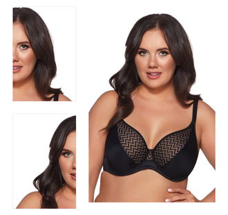 Nevystužená podprsenka Ava Lingerie 2103 Black Čierna 65H 4