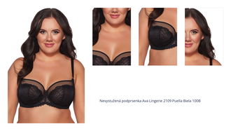 Nevystužená podprsenka Ava Lingerie 2109 Puella Biela 100B 1