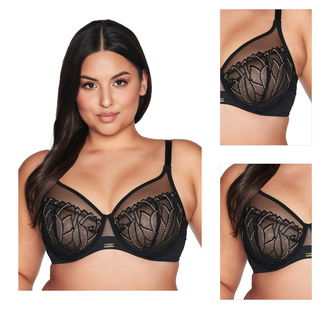 Nevystužená podprsenka Ava Lingerie 2115 Čierna 100G 3