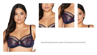 Nevystužená podprsenka Ava Lingerie 2120 Side support Tmavomodrá 70D 1