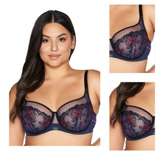 Nevystužená podprsenka Ava Lingerie 2120 Side support Tmavomodrá 70D 3