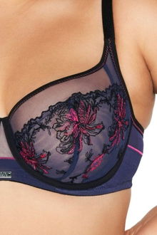 Nevystužená podprsenka Ava Lingerie 2120 Side support Tmavomodrá 95F 9