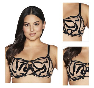 Nevystužená podprsenka Ava Lingerie 2125 Side support Béžová 100F 3