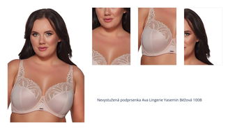 Nevystužená podprsenka Ava Lingerie Yasemin Béžová 100B 1