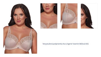 Nevystužená podprsenka Ava Lingerie Yasemin Béžová 65G 1