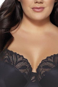 Nevystužená podprsenka Ava Lingerie Yasemin Čierna 65F 5