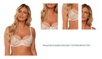 Nevystužená podprsenka Gaia 1135 Nike Béžová 70G 1