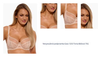 Nevystužená podprsenka Gaia 1253 Tonia Béžová 75G 1