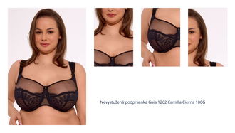 Nevystužená podprsenka Gaia 1262 Camilla Čierna 100G 1