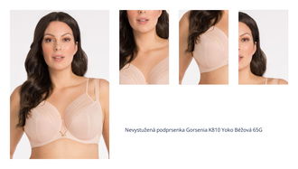 Nevystužená podprsenka Gorsenia K810 Yoko Béžová 65G 1