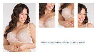 Nevystužená podprsenka Gorsenia K855 Just Beige Béžová 65K 1