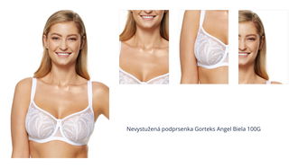 Nevystužená podprsenka Gorteks Angel/B2 Biela 100G 1