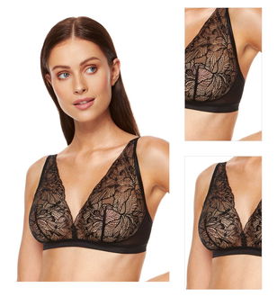 Nevystužená podprsenka Gorteks Harlow/B2 - bralette Čierna 75C 3