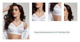 Nevystužená podprsenka Viki 577 Maxi Biela 105G 1