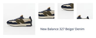 New Balance 327 Beige/ Denim 1