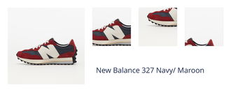 New Balance 327 Navy/ Maroon 1