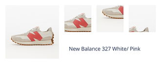 New Balance 327 White/ Pink 1