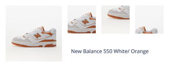 New Balance 550 White/ Orange 1