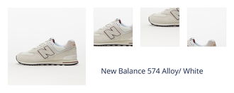 New Balance 574 Alloy/ White 1