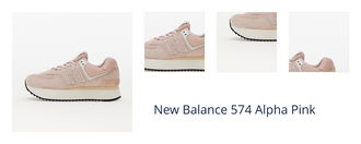 New Balance 574 Alpha Pink 1