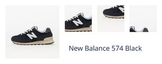 New Balance 574 Black 1