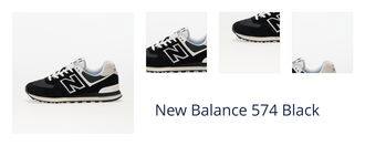 New Balance 574 Black 1