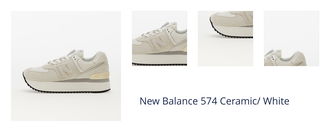 New Balance 574 Ceramic/ White 1